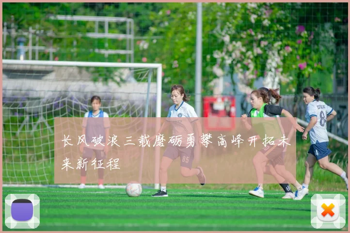 长风破浪三载磨砺勇攀高峰开拓未来新征程